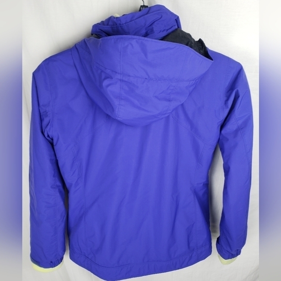 Columbia 3 in 1 Purple/Lime Green Interchangeable Coat with Detachable Hood Sz M - Picture 7 of 16